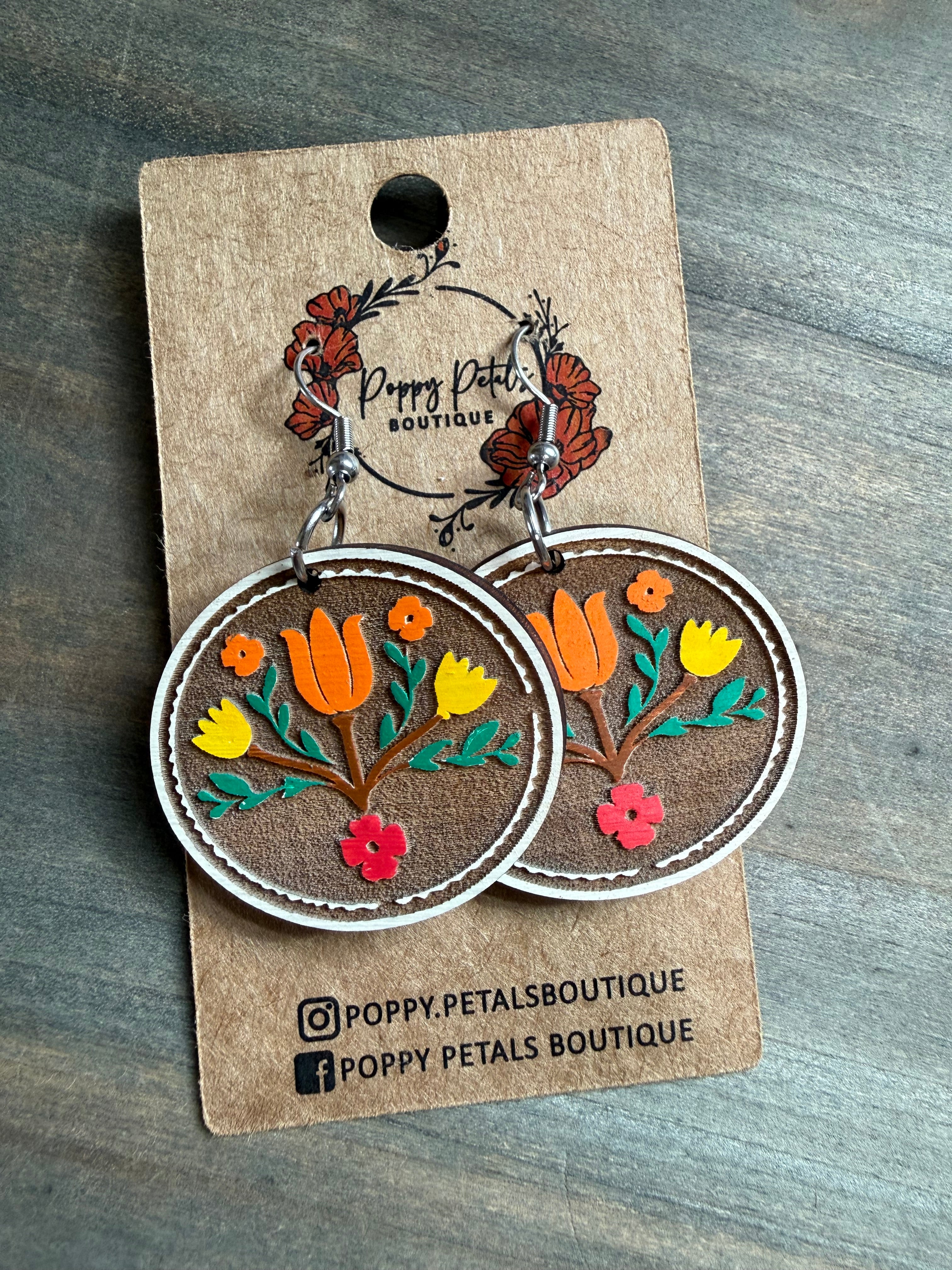Tulip earrings