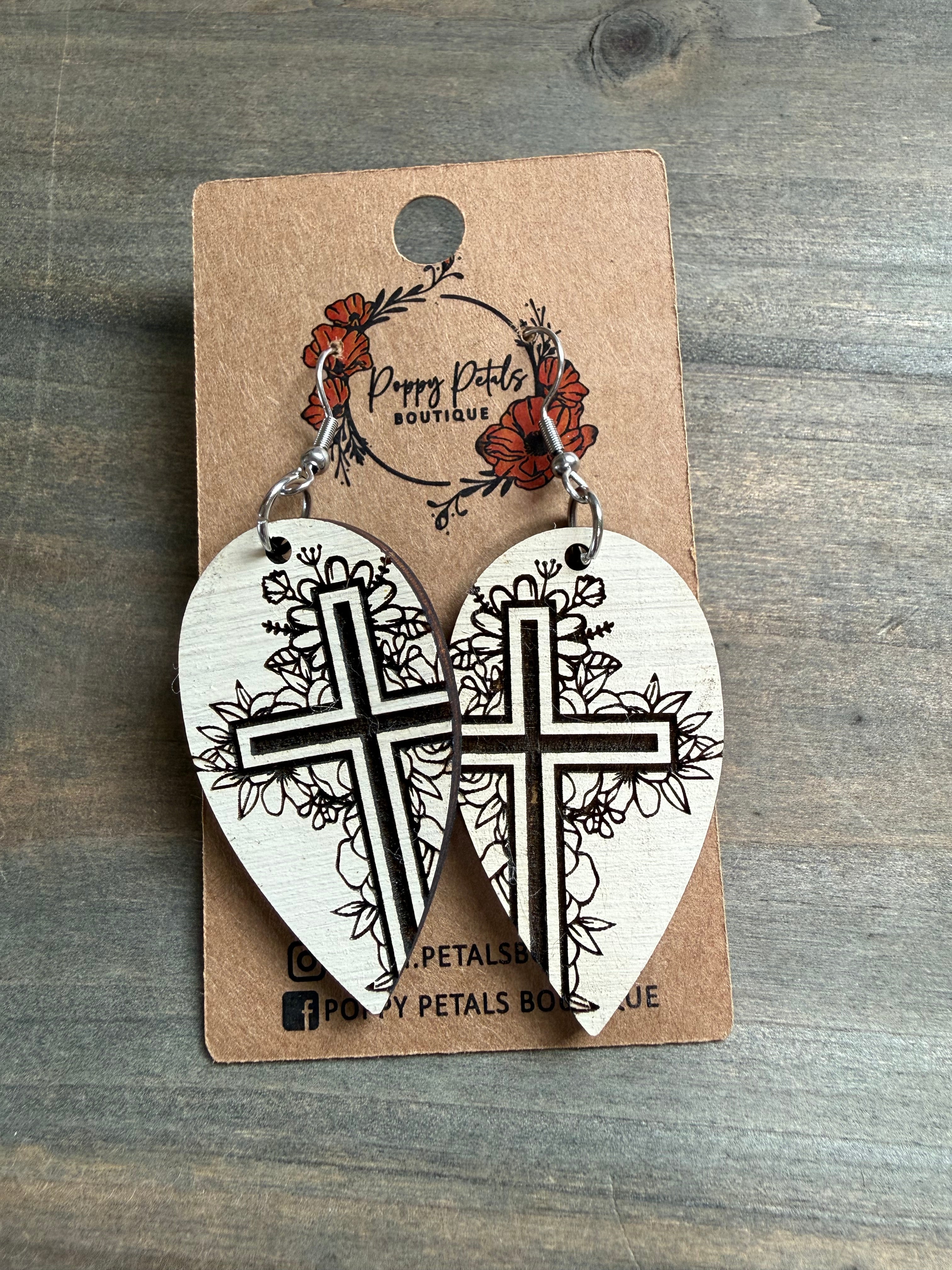 Cross earrings