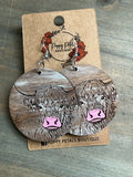 Highland cow earrings