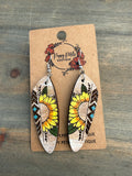Sun flower earring