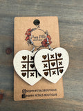 Heart xoxo earring