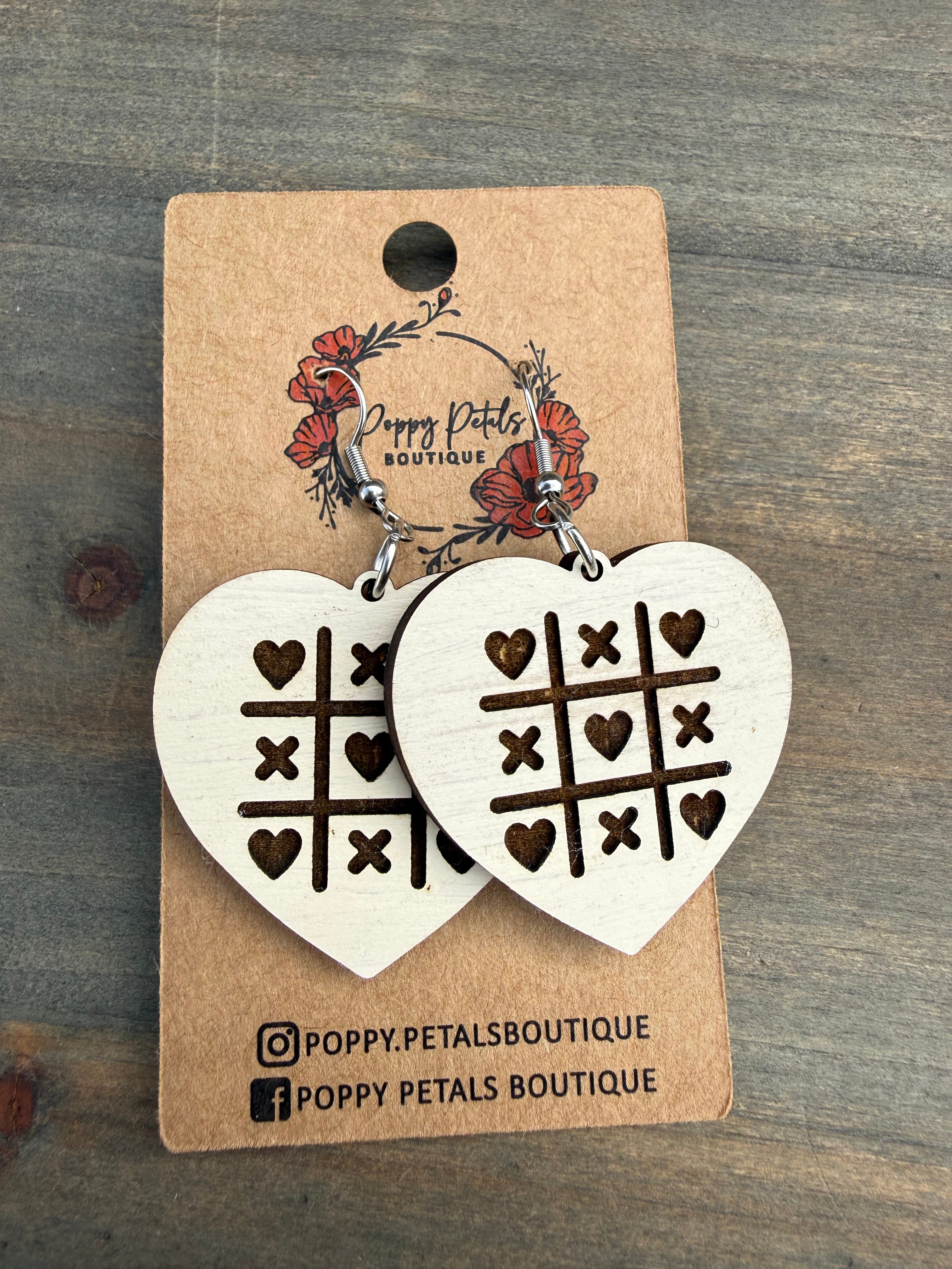 Heart xoxo earring