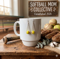 Softball earrings